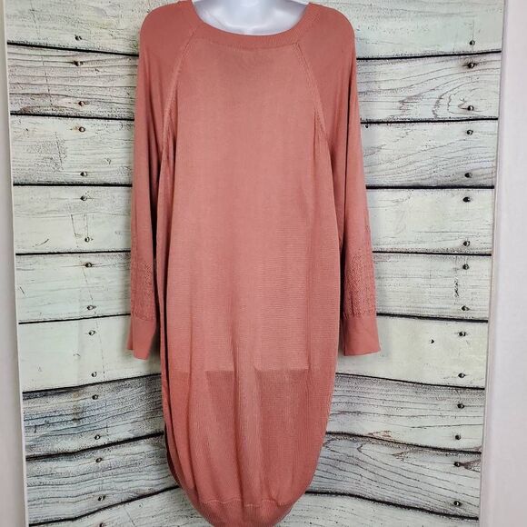 Maurices Women’s Dusty Rose Knit Sweater Tunic Size 3 - Picture 4 of 7